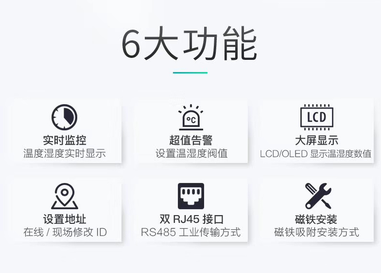 磁吸式温湿度传感器，机房温湿度传感器